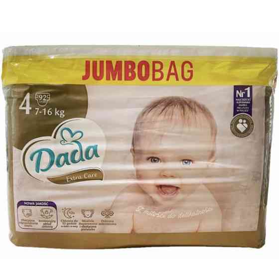 Подгузники Dada Extra Care Jumbo Bag Размер 4 Junior, 7-16 кг. 92 шт Львів