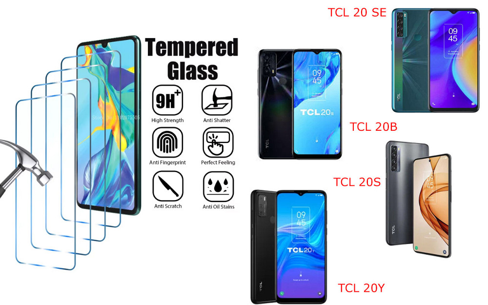 Защитное стекло ArmorGlass для TCL 20 SE, TCL 20B, TCL 20S, TCL 20Y – устойчивое к царапинам и ударам Киев - изображение 1