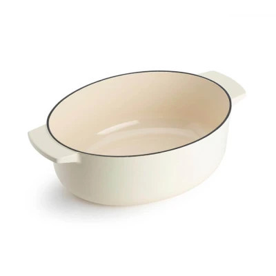 Гусятниця KitchenAid Cast Iron 30 см 5,6 л Мигдалевий крем (CC006062-001) Вінниця - фото 4