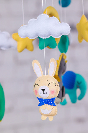 Музичний мобіль WoollyFox «Єдиноріг» з 35 мелодіями Киев - изображение 4