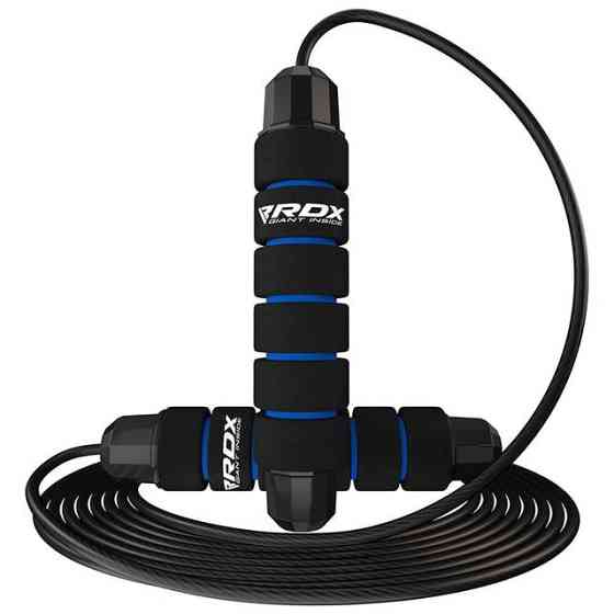 Скакалка швидкісна RDX SKIPPING ROPE STEEL COATED CABLE W1 Blue Кам'янське
