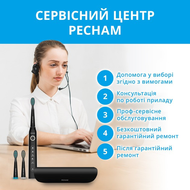 Електрична зубна щітка Pecham Travel PC-080 Black ( Black ) Харьков - изображение 14