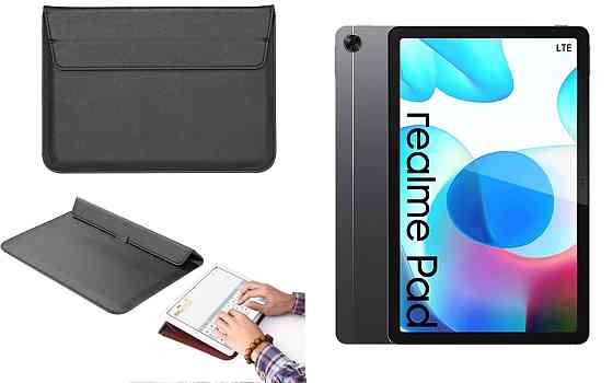 Чохол-конверт VitoCase для Realme Pad 10.4, з функцією підставки для планшета Чорний Київ
