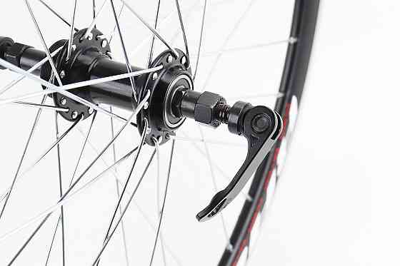 Колесо 26" заднє V-brake, обід та втулка 14Gx36H алюмінієві, пром-підшипники 6200 2RS, під вільнобіг, кріпл. ексцентрик, RACE26 Київ