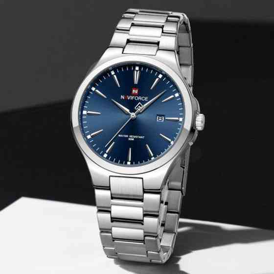 Годинник чоловічий наручний Naviforce Spartan (Сріблястий) Київ