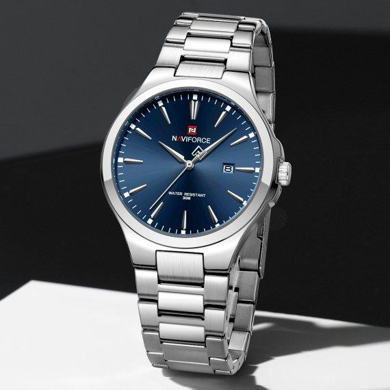 Годинник чоловічий наручний Naviforce Spartan (Сріблястий) Київ - фото 3