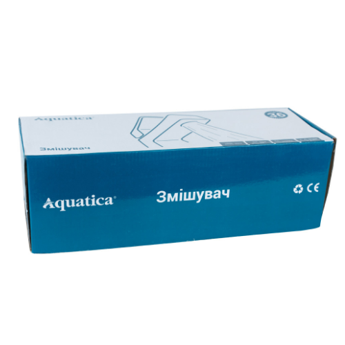 Змішувач NL d40мм для ванної гусак прямий 350мм дивертор вбудований картрідж Aquatica Житомир - фото 5