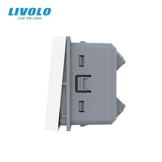 LIVOLO Перехресний (хрестовий) вимикач LIVOLO, білий, модуль без рамки (VL-FCMM10A-2WP) Коломыя