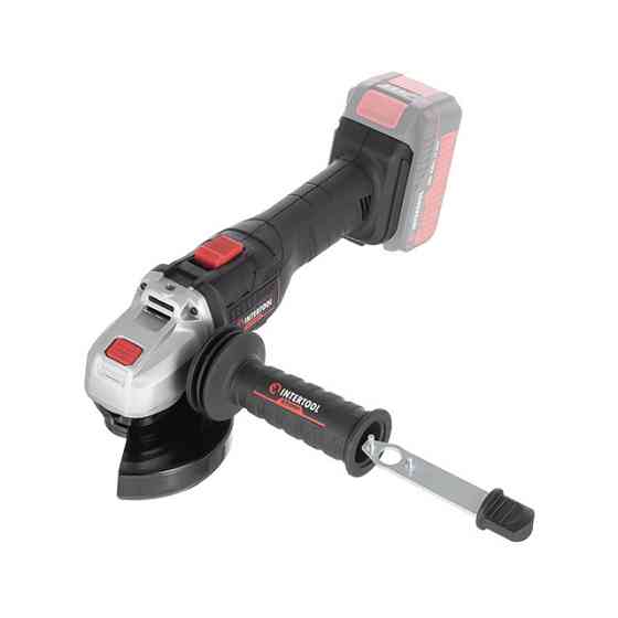 Шліфмашина кутова INTERTOOL WT-9366, 20 В, 125 мм, 10000 об/хв, без ЗП та АКБ - з безщітковим двигуном Львів