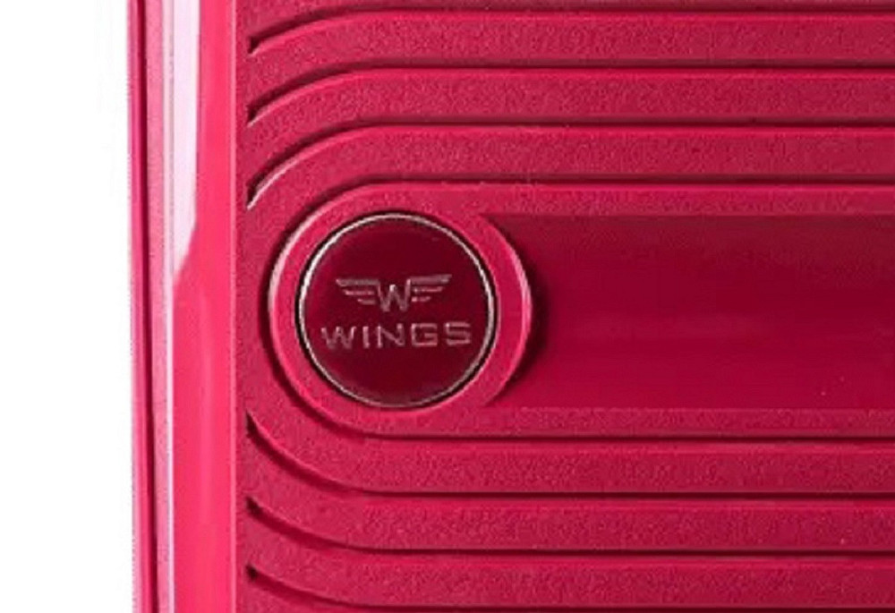 Чемодан полипропиленовый WINGS 181-04 большой 75 см красный Киев - изображение 4