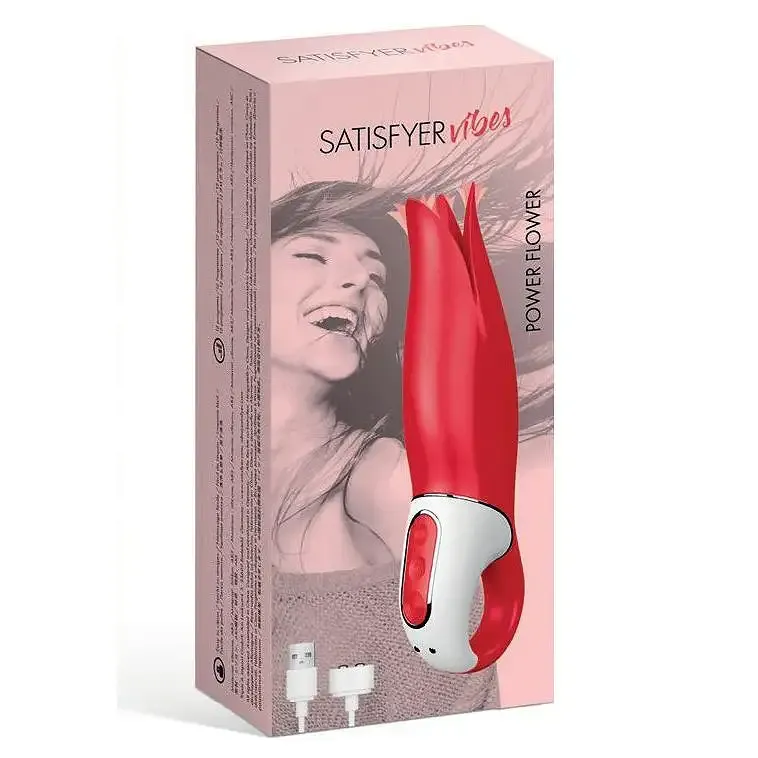 Потужний вібратор Satisfyer Vibes Flower Power з ніжними тремтливими пелюстками, 12 режимів роботи Львів - фото 5