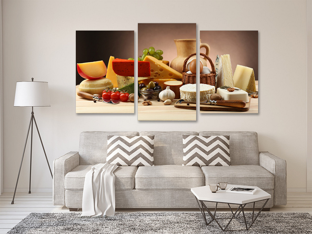 Модульная картина в гостиную / спальню  Сирне меню  Art-659_3 100x150 см Киев - изображение 2