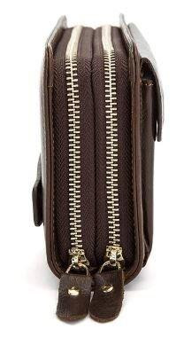 Мужская барсетка с ремешком на руку Vintage 14915 Коричневая Киев - изображение 8