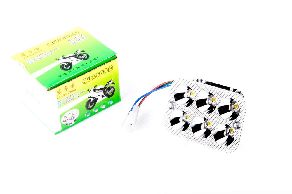 Модуль світлодіодний (12W, 5 діодів, R-підсвічування, 90*66mm) Мукачево - фото 1