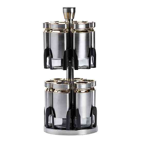 Набір баночок для спецій 12 шт. по 120 мл на підставці Карусель HP1327 Київ