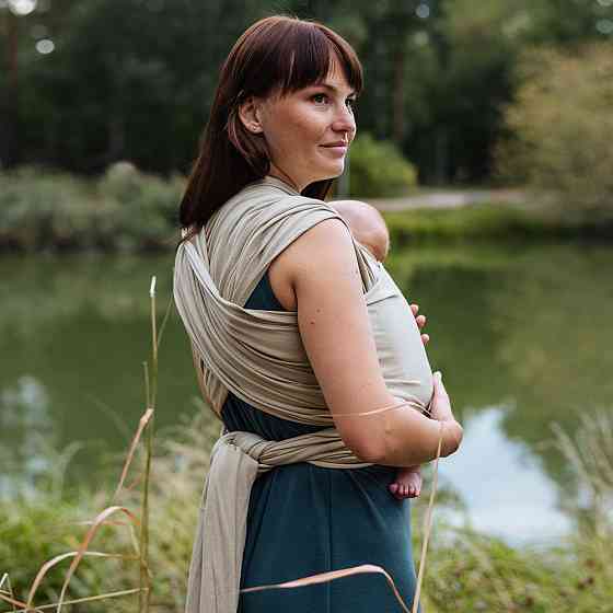 Трикотажний слінг-шарф Love & Carry - Печиво Київ