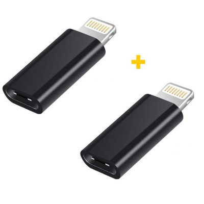 Переходник USB-C F to Lightning M 2PCS black XoKo (XK-AC015-BK2) Винница - изображение 1