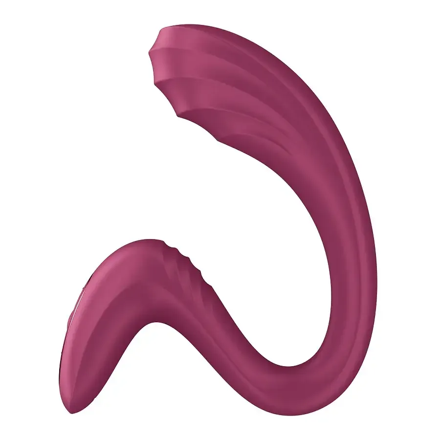 Вагінально-кліторальний вібратор Satisfyer G for Goddess 3 Wine Red, 2 мотори Львів - фото 1