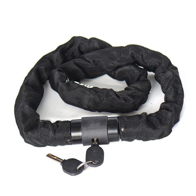 Замок-ланцюг під ключ 6x1000 мм чорний Feel Fit Бровари - фото 2