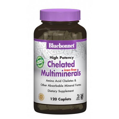 Витаминно-минеральный комплекс Bluebonnet Nutrition Взаимодействующие Минералы без Железа, Albion, 120 капсул (BLB-00208) Винница - изображение 1