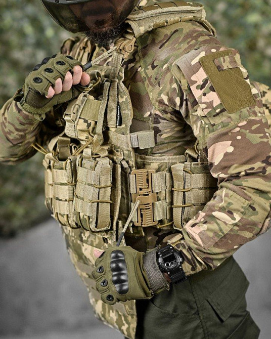 Якісна плитоноска мультикам Single sword STATIX піксель ТР6298 Одеса - фото 7