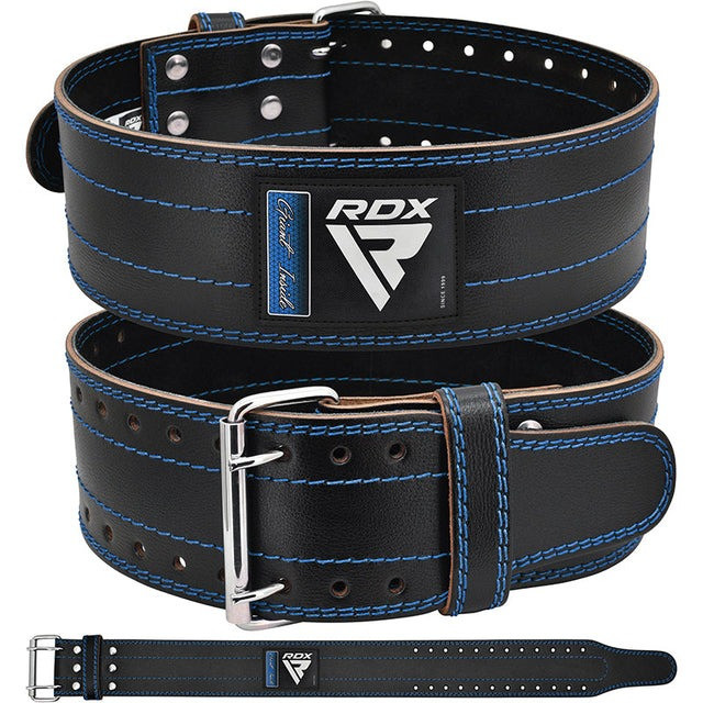 Пояс для пауерліфтингу RDX RD1 шкіряний Blue XL Кам'янське - фото 2