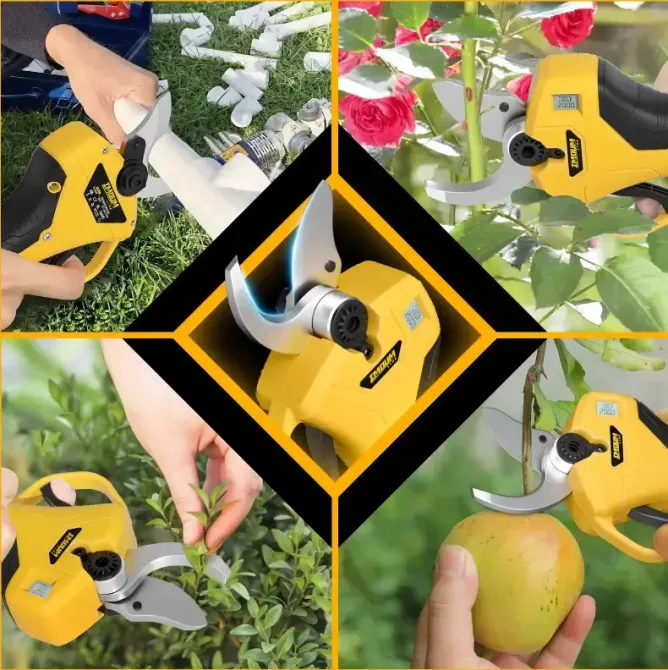 Секатор аккумуляторный садовый ножницы для веток 36v набор 2x аккумулятора Коломия - фото 3