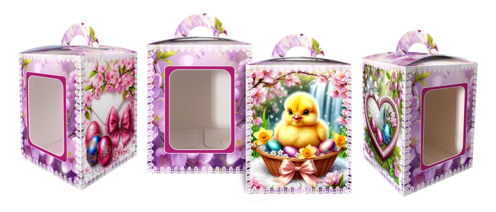 Коробка під великодня Великодня 14 см * 14 см*18,7 см (400 гм) No2 (1 шт.) Харків - фото 8