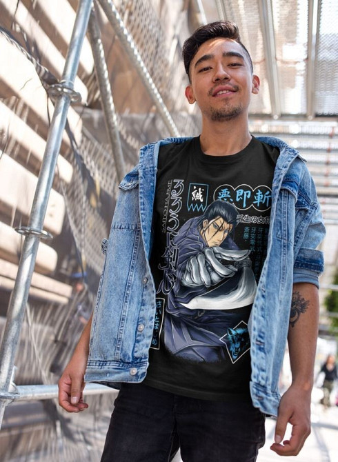 Футболка для мальчика аниме Руроуни Кенсхин Самураи Кс оверсайз (рост от 165 до 180 ) Черний AnimeJ1192m Днепр - изображение 2