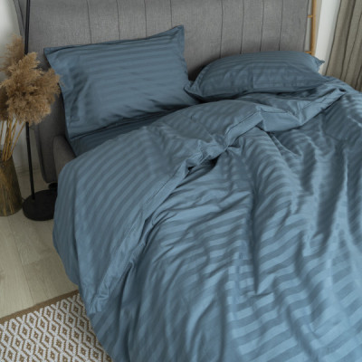 Постільна білизна Tiare 91 Сатин Страйп Кольоровий полуторний (91_Stripe_pl) Вінниця - фото 3