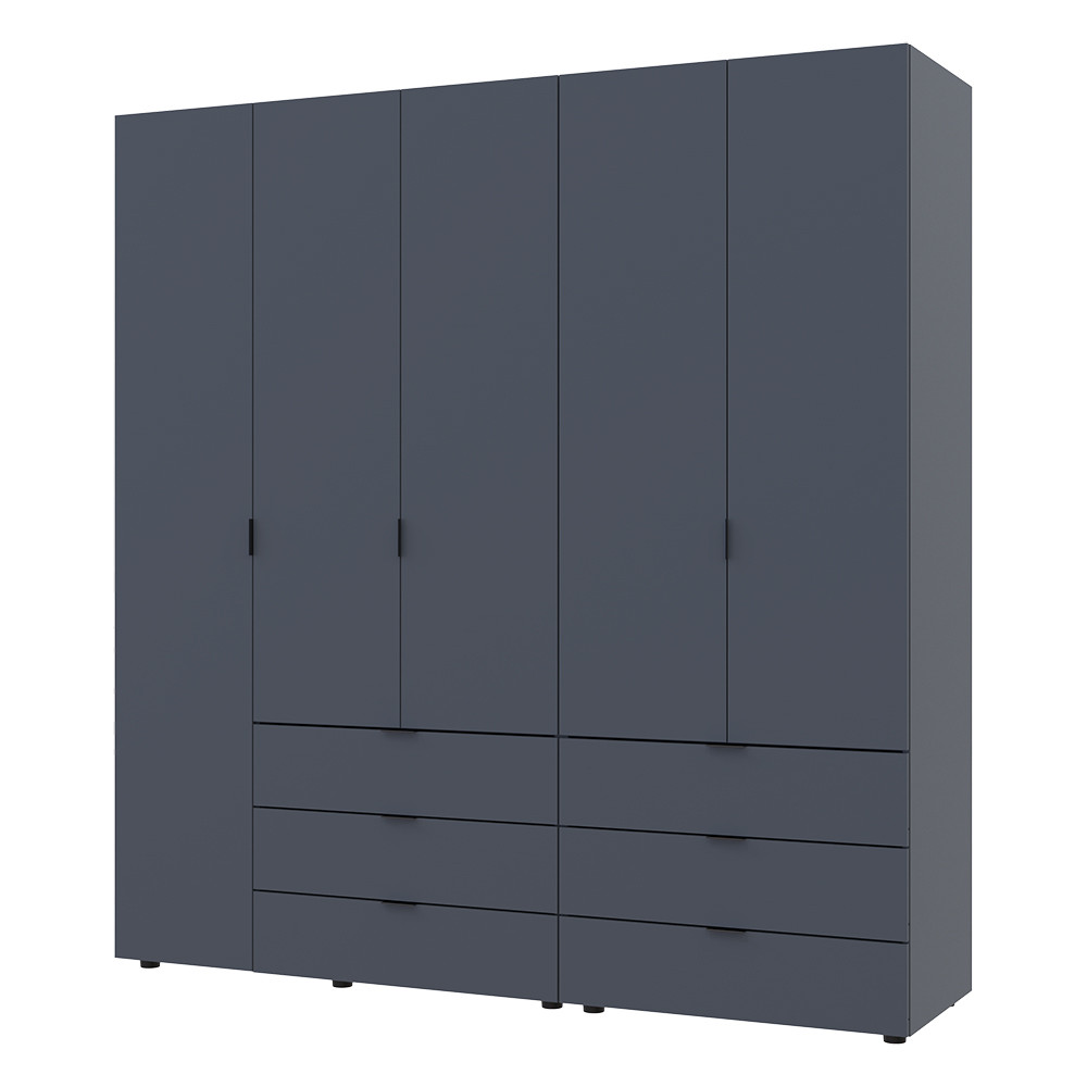 Комплект шаф для одягу Doros Гелар (2 шт.) 193,7х49,5х203,4 см Графіт (DRS-011118) Дніпро - фото 2