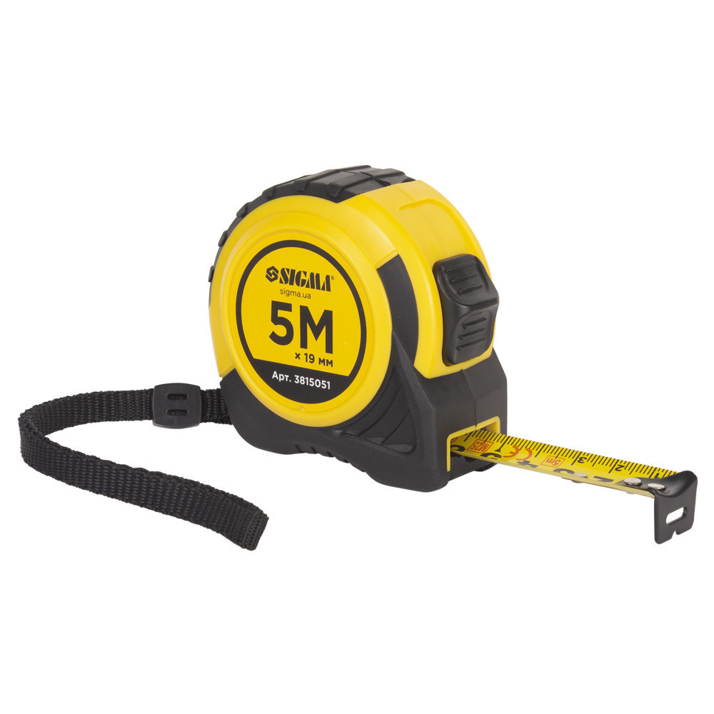 Рулетка shiftlock 5м×19мм SIGMA (3815051) Киев - изображение 1