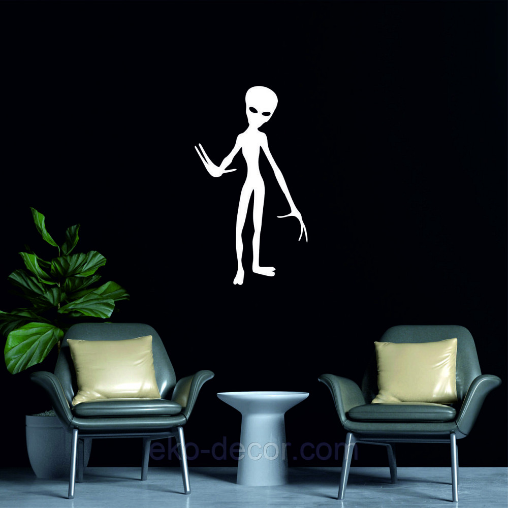 Декоративное настенное Панно «НЛО», Декор на стену 70*39 см, Белый Киев - изображение 5