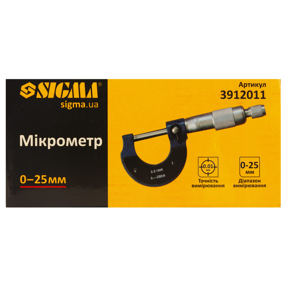 Sigma Микрометр 0-25мм SIGMA (3912011) Коломыя - изображение 2