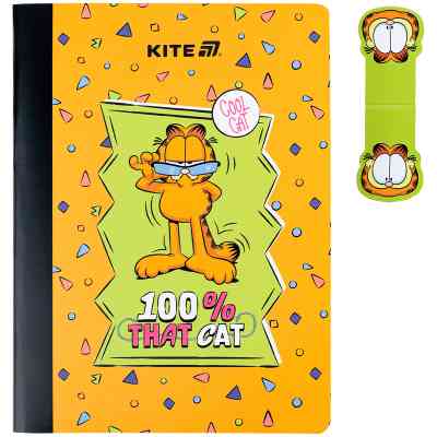 Блокнот Kite с магнитной закладкой Garfield А5, 60 листов, клетка (GF25-192) Винница