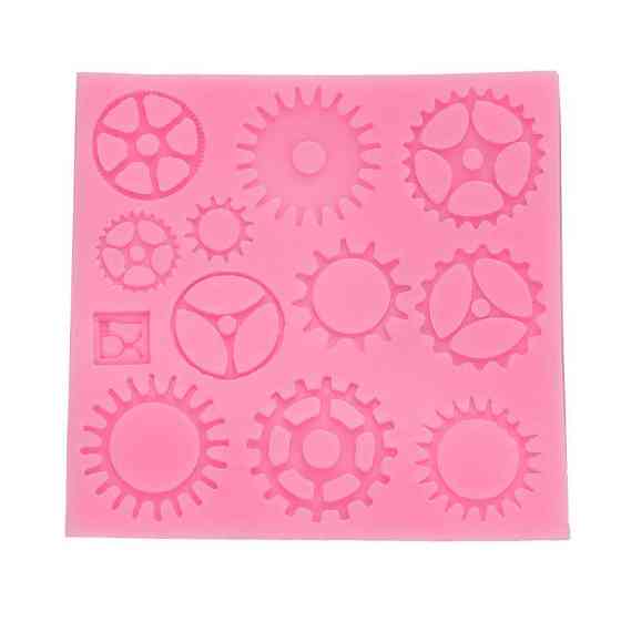 Молд силиконовый Стимпанк механизмы 80 на 78 мм розовый Киев