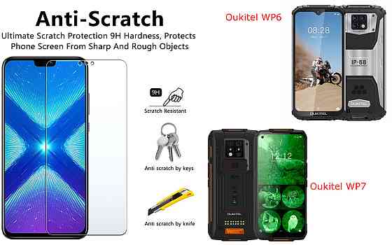 Защитное стекло NeoGlass для Oukitel WP6, Oukitel WP7 – ультрапрозрачное и устойчивое Киев