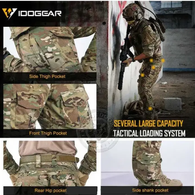 Тактические мужские штаны Idogear G3 с наколенниками (Мультикам) S (30) Винница - изображение 7