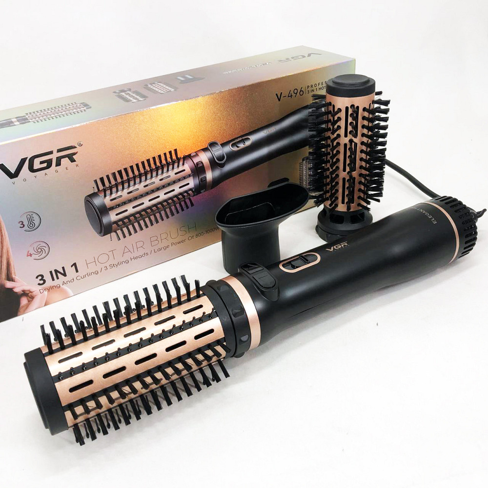 Професійний фен-гребінець з іонізацією VGR, Жіночий професійний фен для укладання волосся GS-31 Львів - фото 4