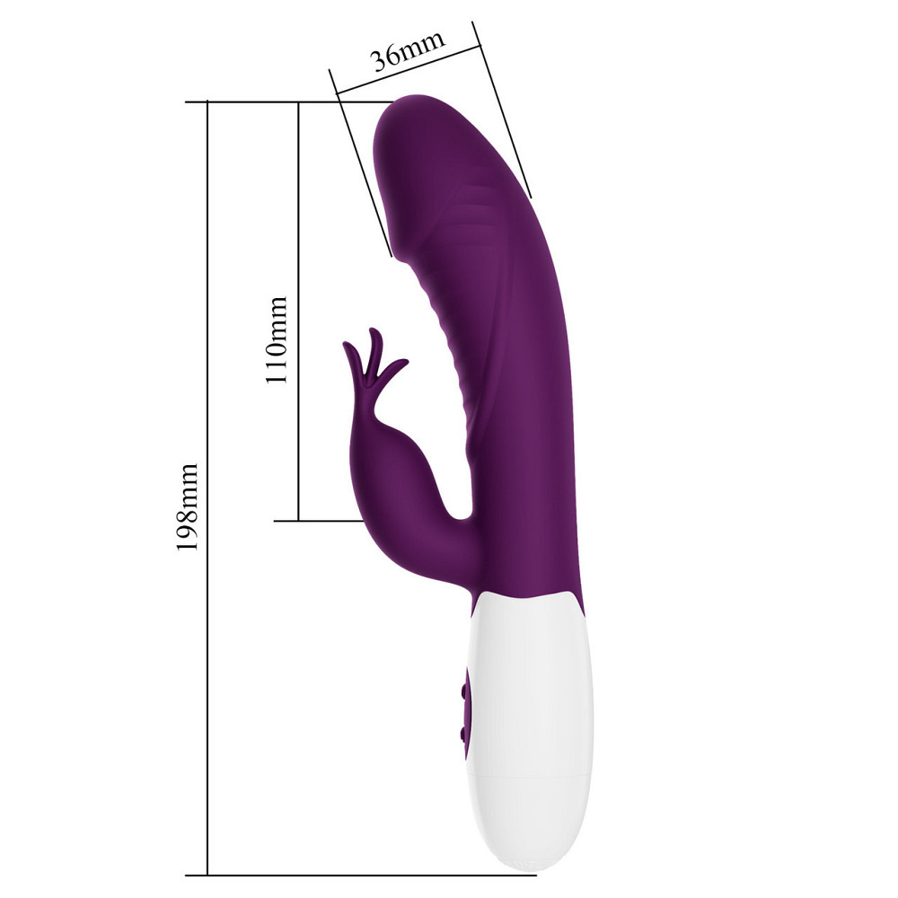 Вібратор - Pretty Love Rasmussen Dual Vibrator Purple Sex Aura Київ - фото 8