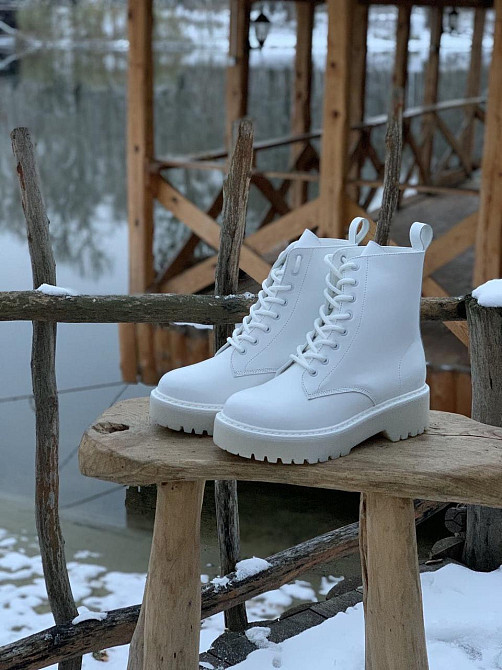 Черевики жіночі GREMMY 315 (лотос) білі (зима, шкіра натуральна) (4218) 37 Коломия - фото 1