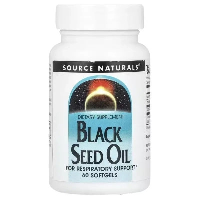 Травы Source Naturals Масло черного тмина, Black Seed Oil, 60 гелевых капсул (SNS-02756) Винница - изображение 1