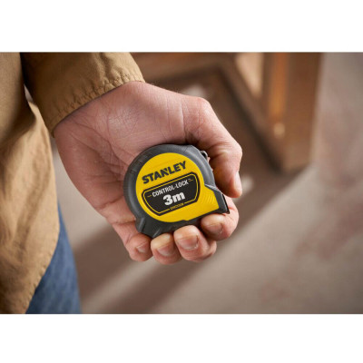 Рулетка Stanley CONTROL-LOCK, 3мх19мм, в прорезиненном корпусе,с двухсторонней шкалой (STHT37230-0) Винница - изображение 7
