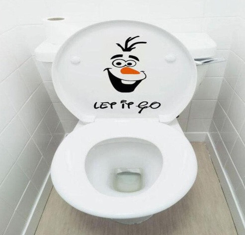 Новогодняя виниловая наклейка Снеговик 23 на 14 см разноцветный Киев - изображение 3