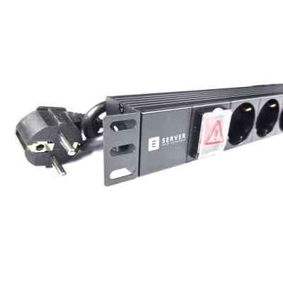 Силовий блок Eserver 19&quot; 8 розеток, выкл., алюм. корпус PDU 220В, 16А (WT-2261A-GER-8WAY) Вінниця