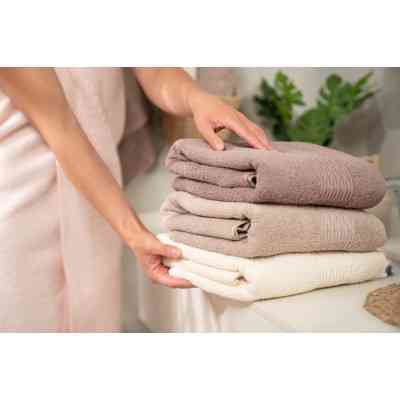 Рушник Ardesto набір махрових Lotus 2 шт 50х90 см індіго, 70х140см, 100% бавовна, какао (ART2357CA) Вінниця