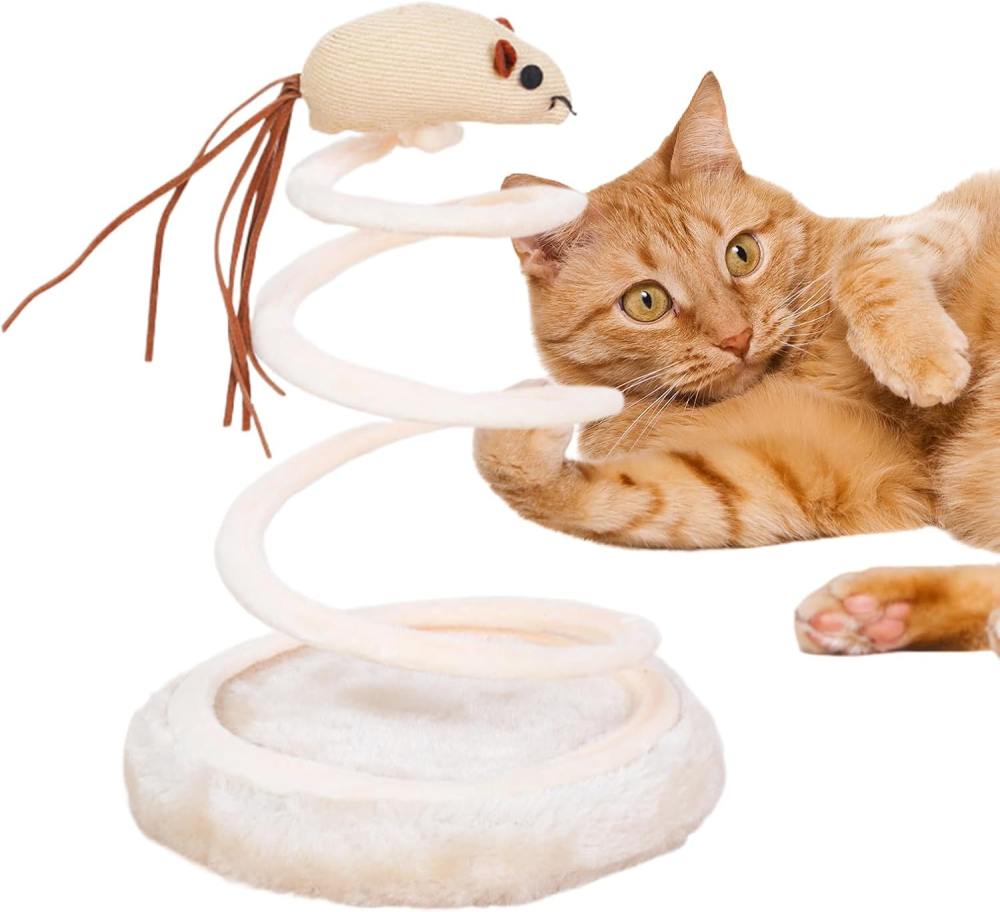 Іграшка для котів мишка на пружинці Луцьк - фото 1