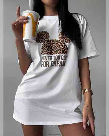 Футболка жіноча з принтом  44 Біла 2634324601 Дніпро