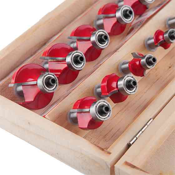 Набір фрез INTERTOOL HT-0077 кальовочних, 12 шт. - для тонкої роботи з деревом Львів