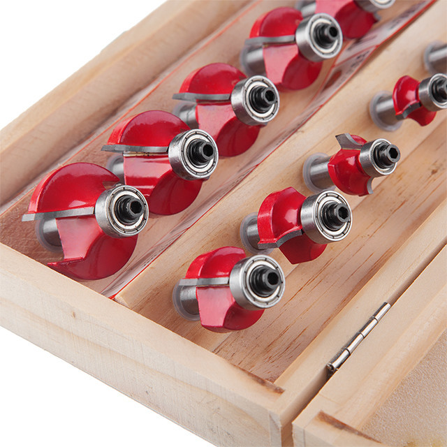 Набір фрез INTERTOOL HT-0077 кальовочних, 12 шт. - для тонкої роботи з деревом Львів - фото 4